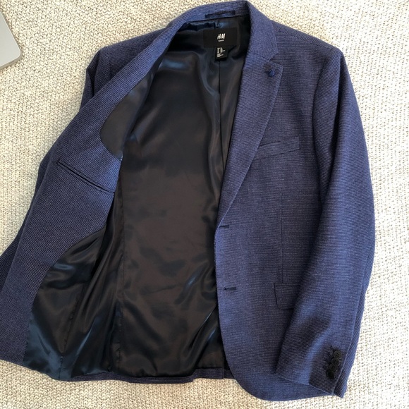 navy blue sports jacket